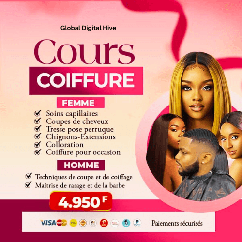 Cours, formation coiffure homme et femme