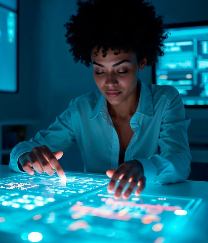 concept-technologique-avec-un-element-futuriste Concept technologique avec un élément futuriste. Produit digital